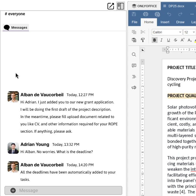 Integrated messaging